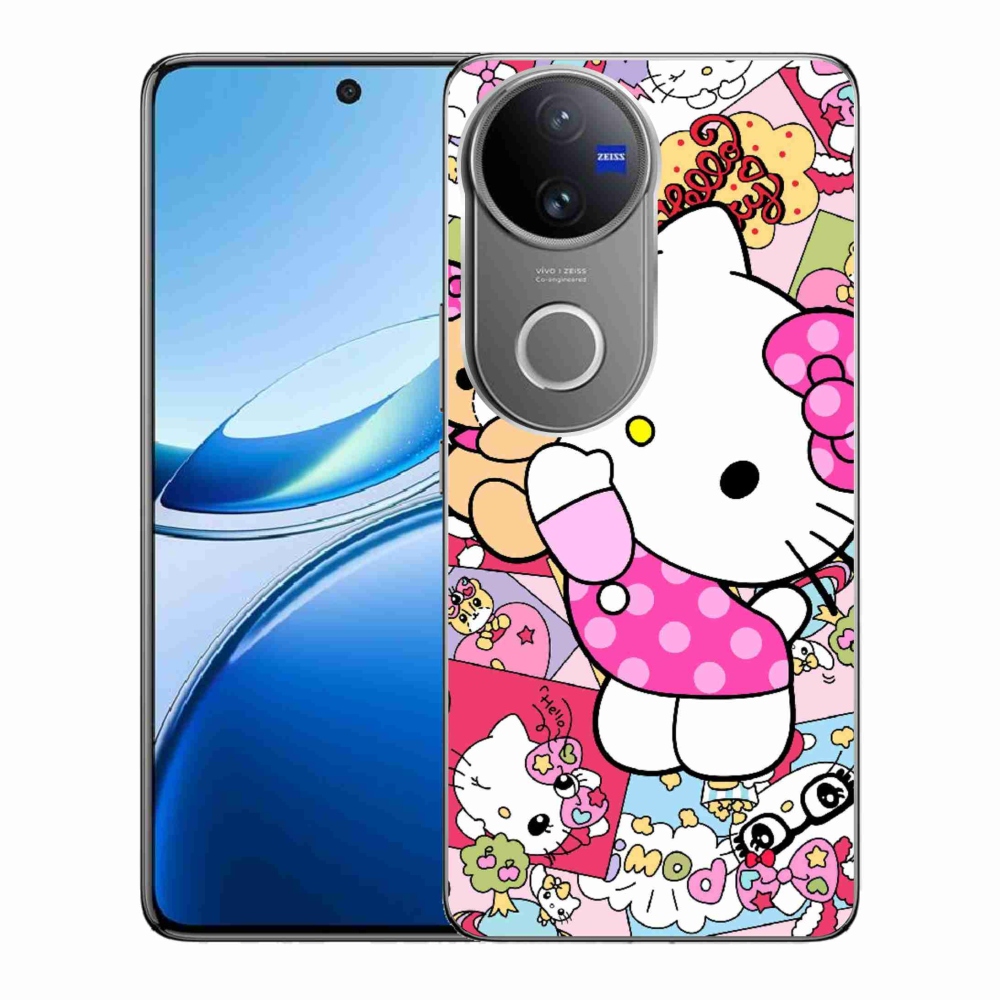 Gelový kryt mmCase na Vivo V50 5G - cute kitty