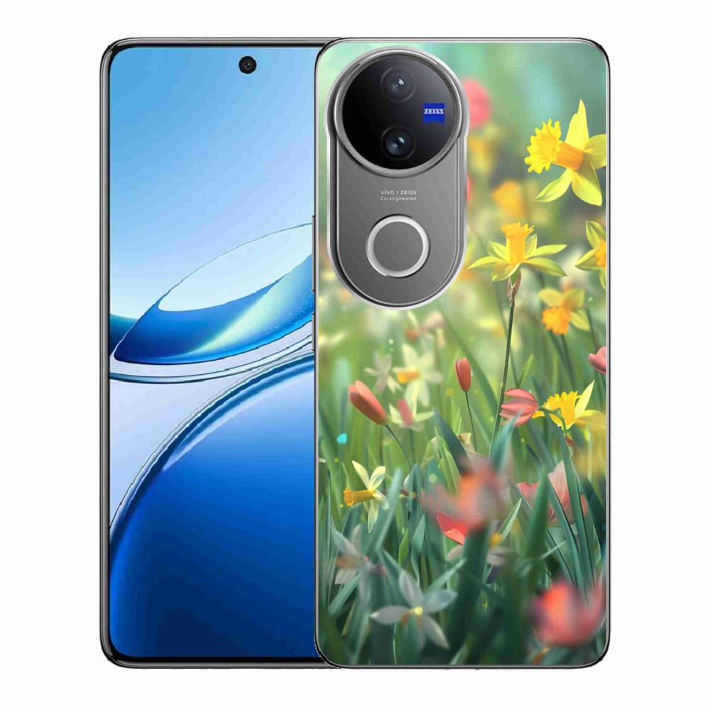 Gelový kryt mmCase na Vivo V50 5G - jarní květy