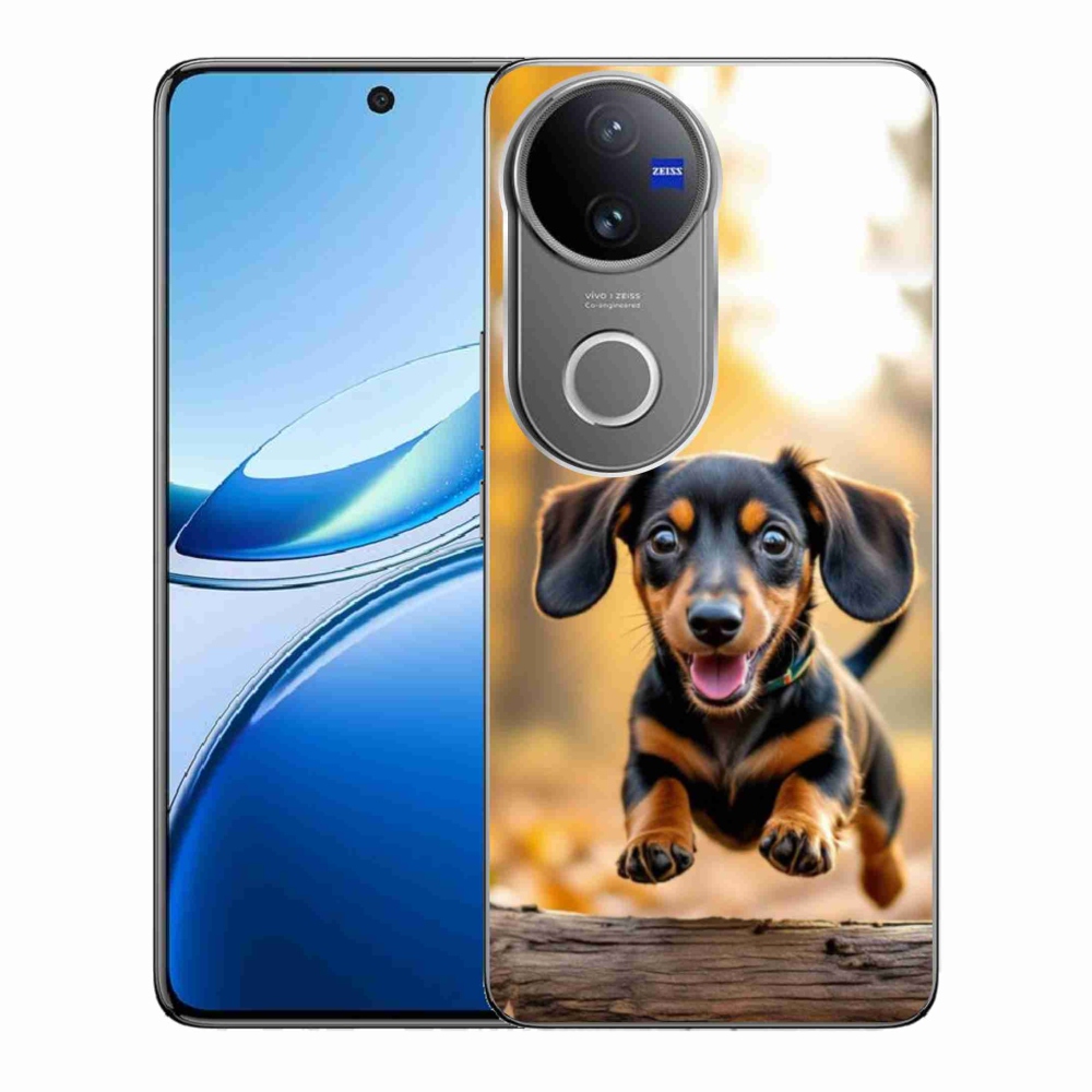 Gelový kryt mmCase na Vivo V50 5G - jezevčík 2