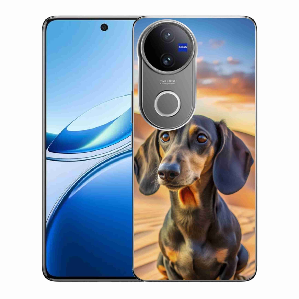 Gelový kryt mmCase na Vivo V50 5G - jezevčík 3 