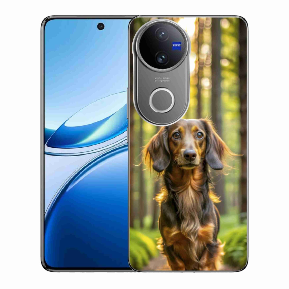 Gelový kryt mmCase na Vivo V50 5G - jezevčík 4