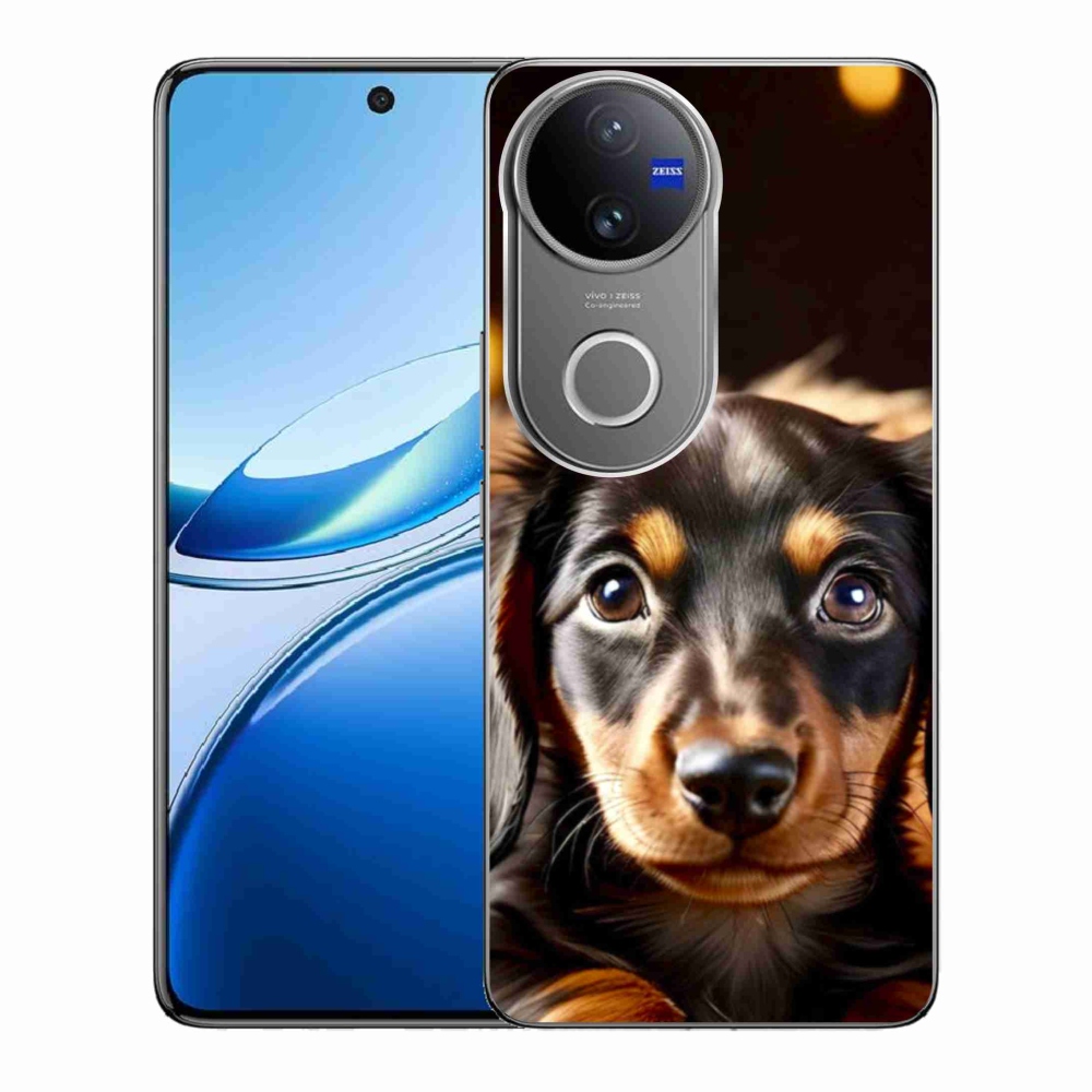 Gelový kryt mmCase na Vivo V50 5G - jezevčík