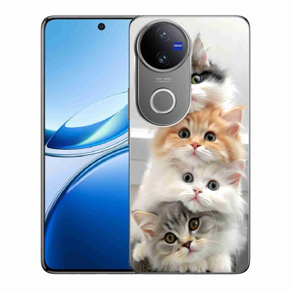 Gelový kryt mmCase na Vivo V50 5G - kočičí parta