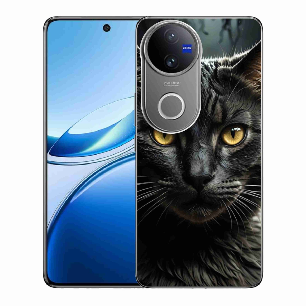 Gelový kryt mmCase na Vivo V50 5G - kočičí pohled 3