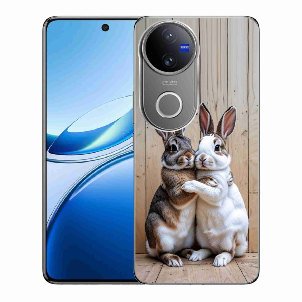 Gelový kryt mmCase na Vivo V50 5G - králičí pár