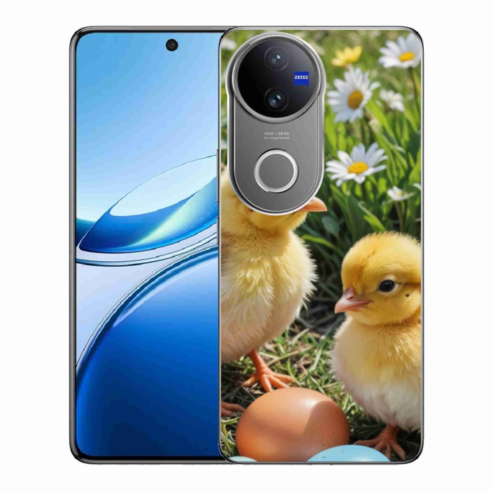 Gelový kryt mmCase na Vivo V50 5G - kuřátka
