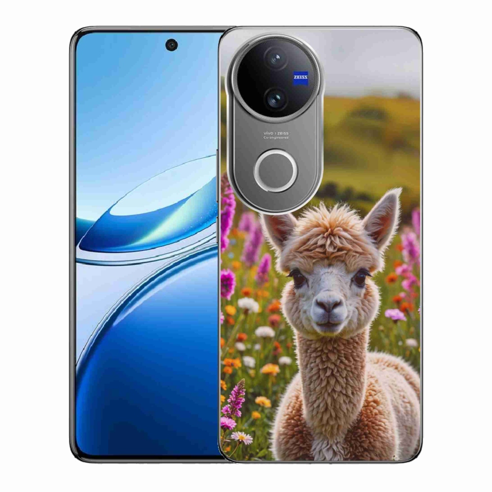 Gelový kryt mmCase na Vivo V50 5G - lama na louce