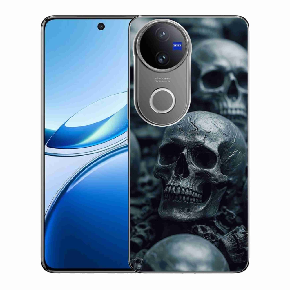 Gelový kryt mmCase na Vivo V50 5G - lebka 2