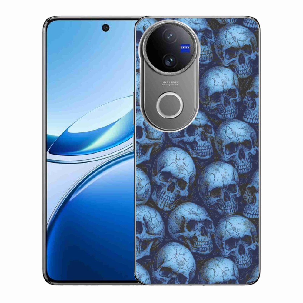 Gelový kryt mmCase na Vivo V50 5G - lebky