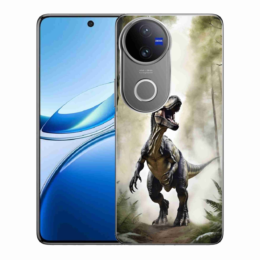 Gelový kryt mmCase na Vivo V50 5G - naštvaný T-Rex
