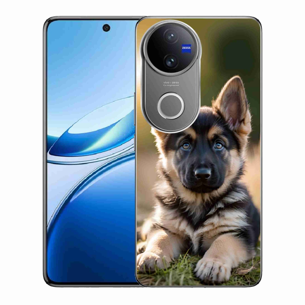 Gelový kryt mmCase na Vivo V50 5G - německý ovčák v přírodě