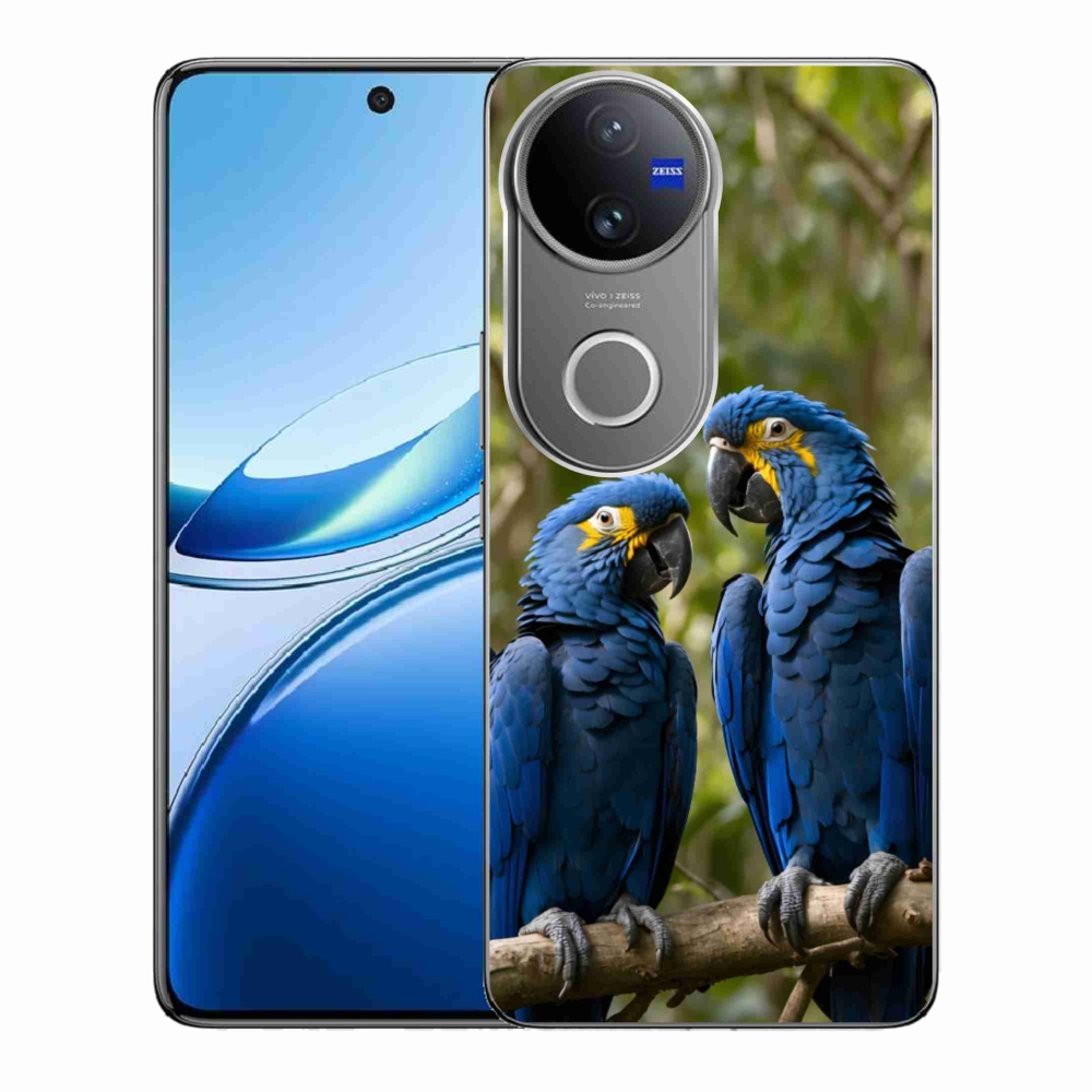 Gelový kryt mmCase na Vivo V50 5G - papouščí duo