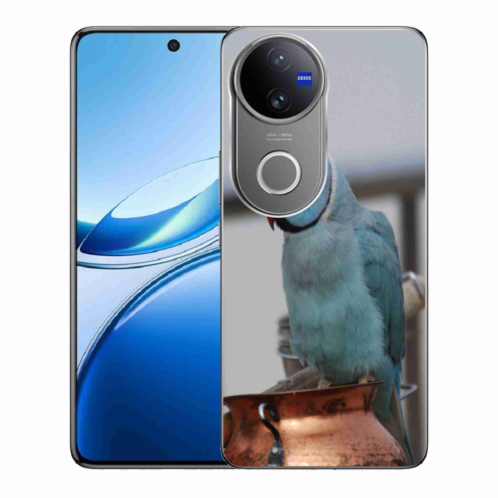Gelový kryt mmCase na Vivo V50 5G - papoušek alexandr modrý