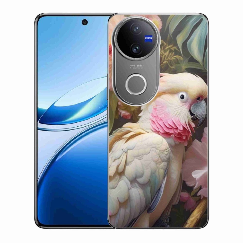 Gelový kryt mmCase na Vivo V50 5G - papoušek kakadu růžový 2