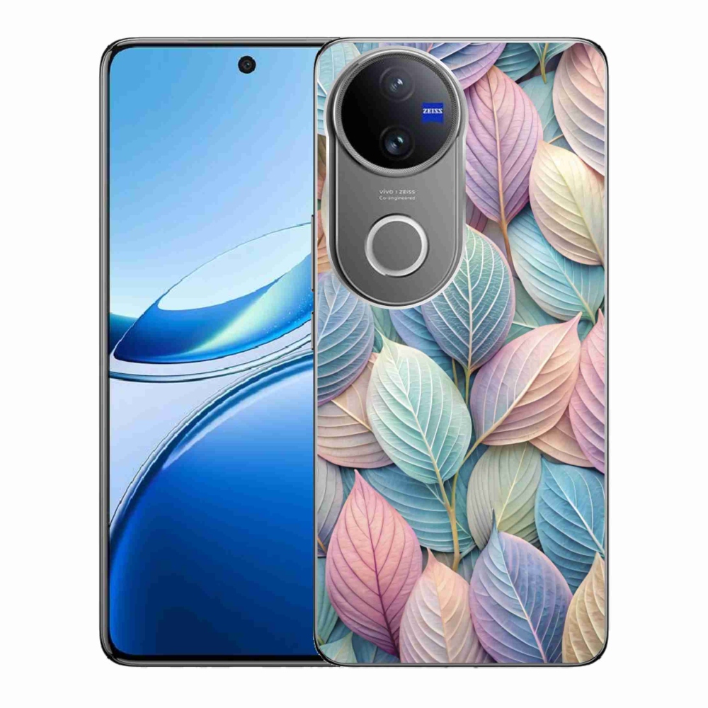Gelový kryt mmCase na Vivo V50 5G - pastelové listy