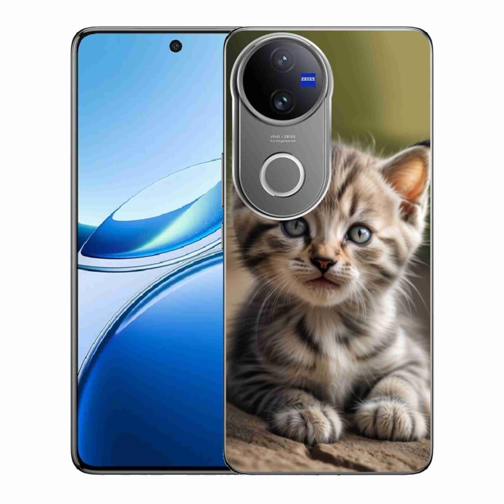 Gelový kryt mmCase na Vivo V50 5G - roztomilé kotě 9