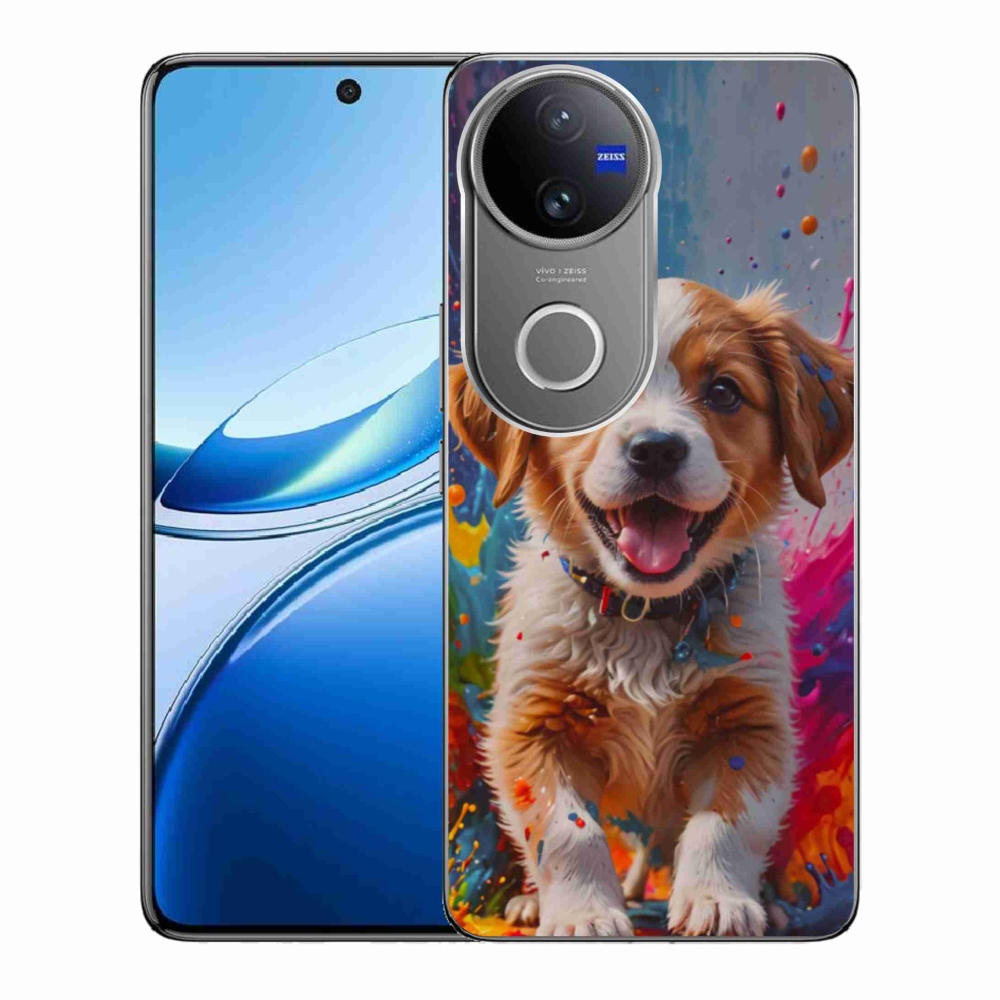 Gelový kryt mmCase na Vivo V50 5G - roztomilé štěně 3