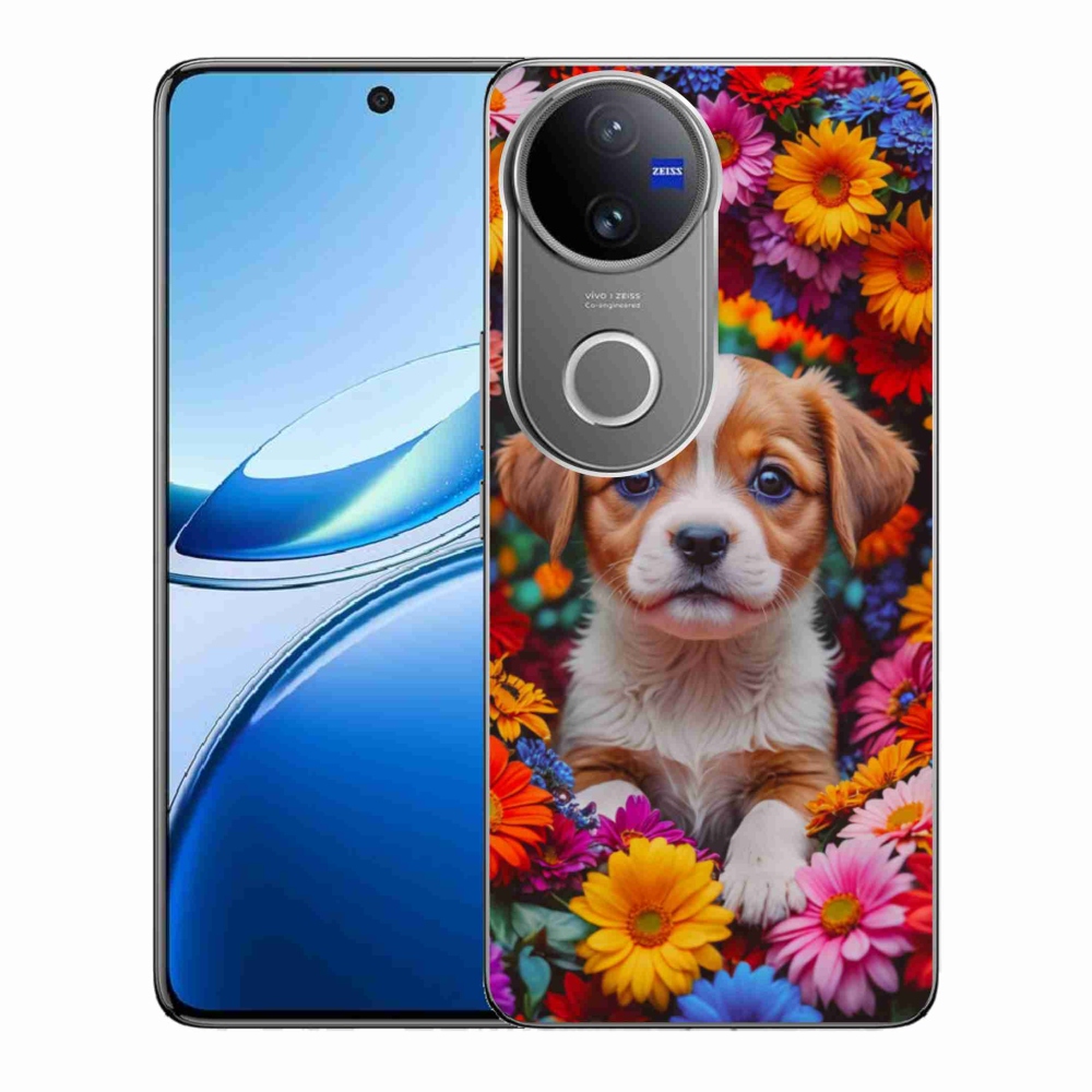 Gelový kryt mmCase na Vivo V50 5G - roztomilé štěně