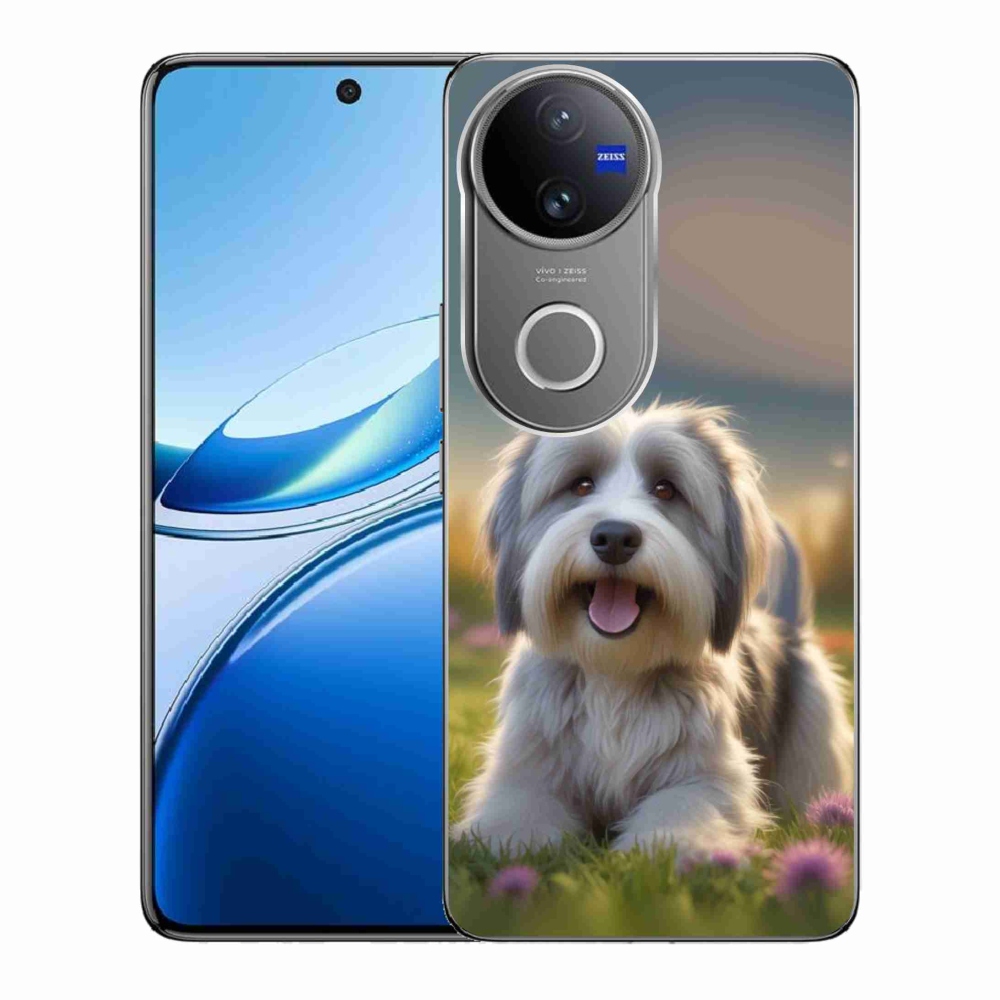 Gelový kryt mmCase na Vivo V50 5G - roztomilý havanský psík