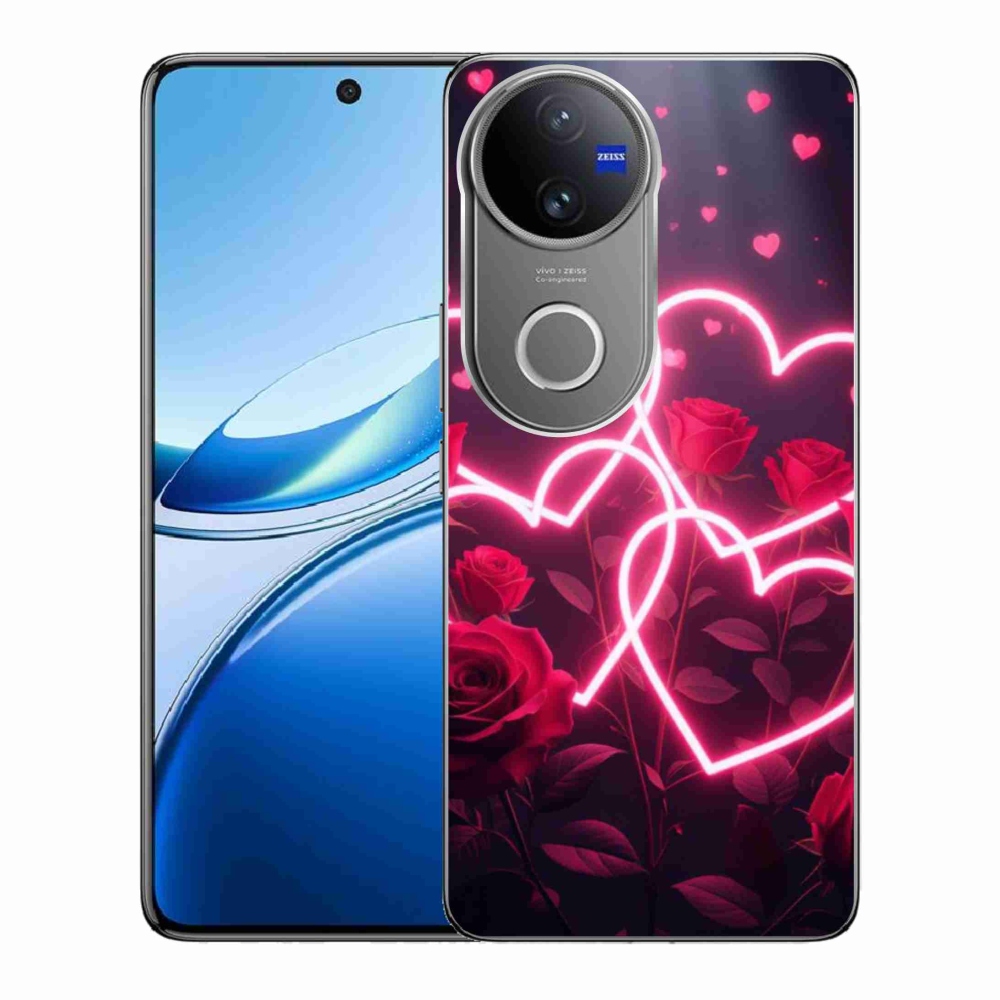 Gelový kryt mmCase na Vivo V50 5G - srdce lásky