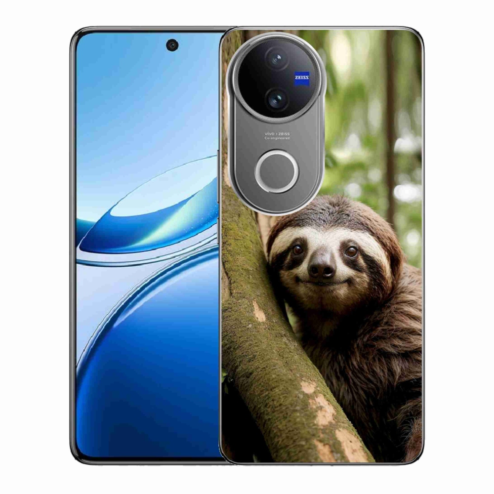 Gelový kryt mmCase na Vivo V50 5G - usměvavý lenochod
