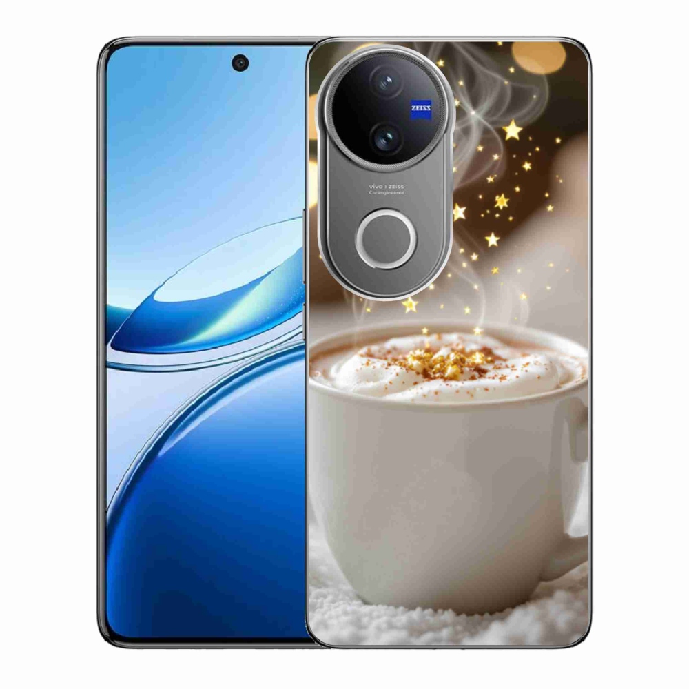 Gelový kryt mmCase na Vivo V50 5G - vánoční horký nápoj