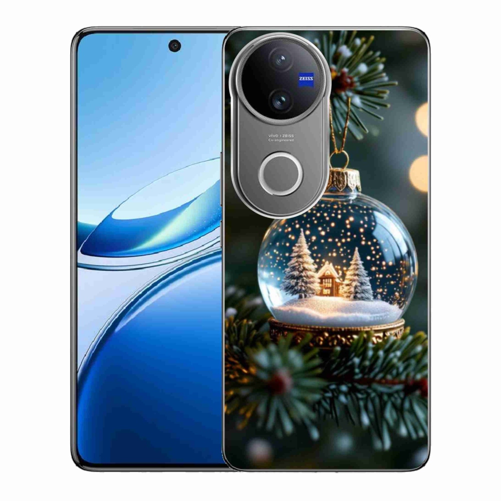 Gelový kryt mmCase na Vivo V50 5G - vánoční koule 2