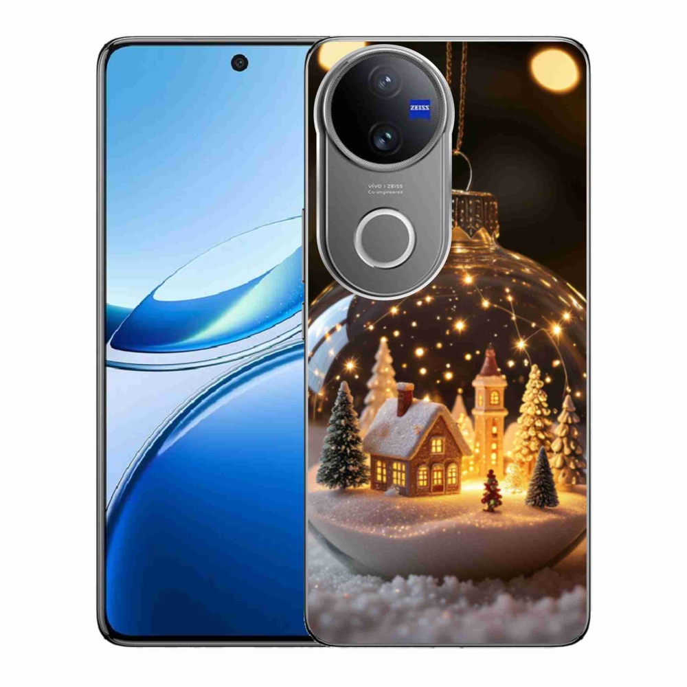 Gelový kryt mmCase na Vivo V50 5G - vánoční koule 3