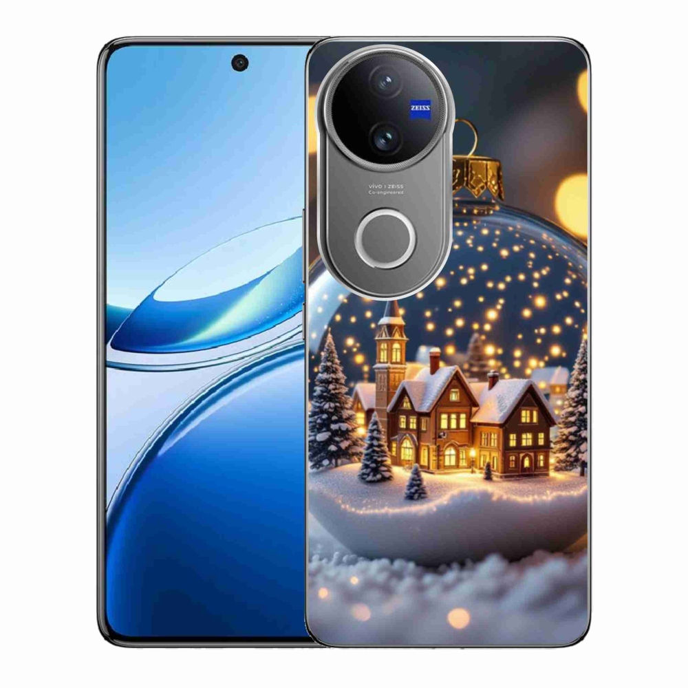 Gelový kryt mmCase na Vivo V50 5G - vánoční koule 4