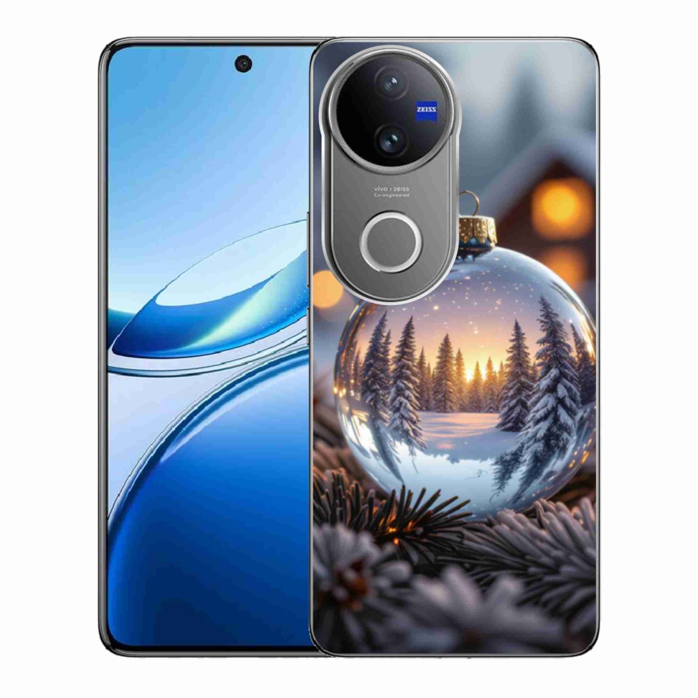 Gelový kryt mmCase na Vivo V50 5G - vánoční ozdoba