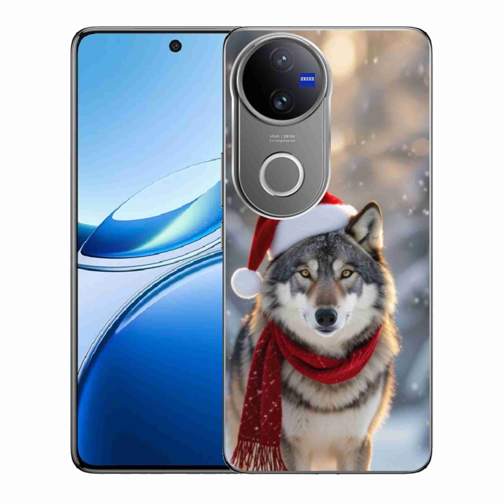 Gelový kryt mmCase na Vivo V50 5G - vánoční vlk