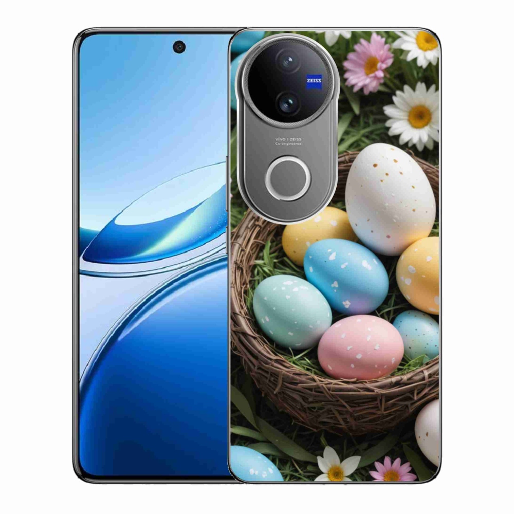 Gelový kryt mmCase na Vivo V50 5G - velikonoční vajíčka 2