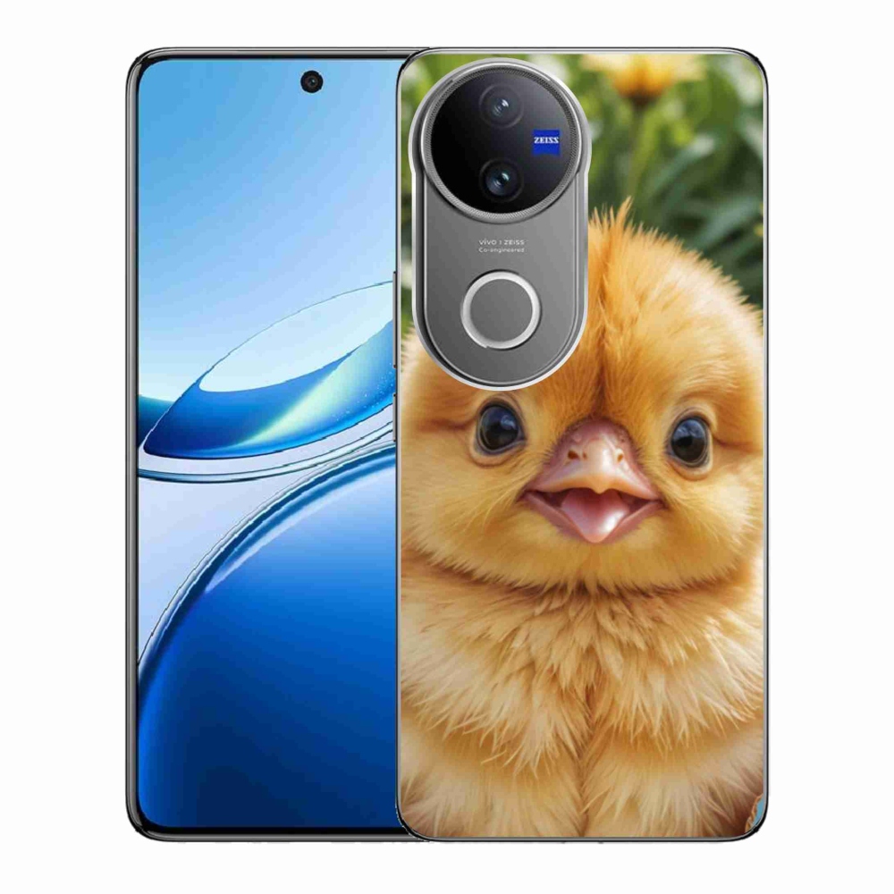 Gelový kryt mmCase na Vivo V50 5G - veselé kuřátko