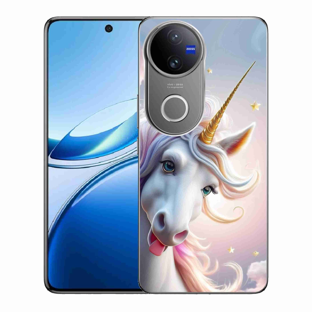 Gelový kryt mmCase na Vivo V50 5G - veselý jednorožec