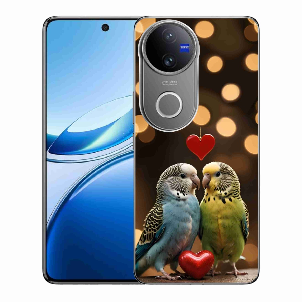 Gelový kryt mmCase na Vivo V50 5G - zamilovaní papoušci