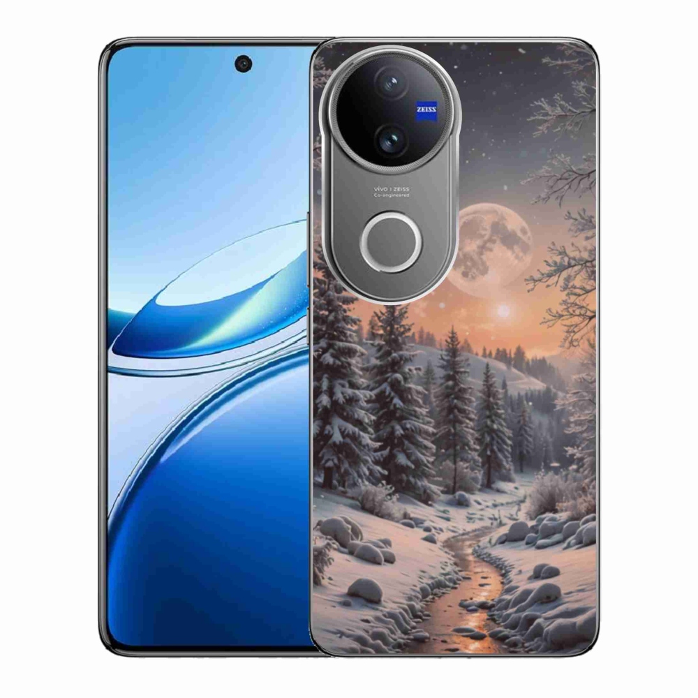 Gelový kryt mmCase na Vivo V50 5G - zimní krajina 2