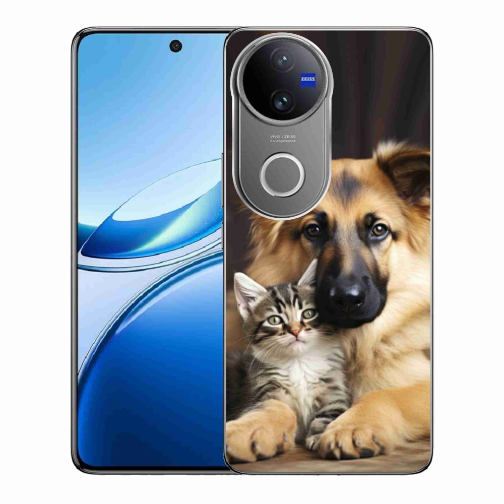 Gelový kryt mmCase na Vivo V50 5G - zvířecí přátelství