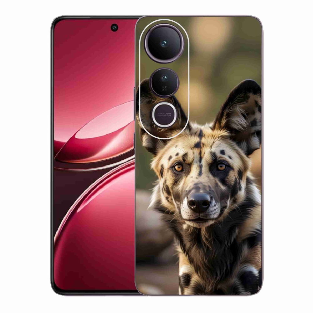 Gelový kryt mmCase na Vivo V50 Lite 4G/5G - africký divoký pes