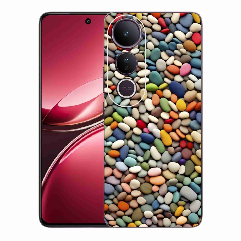 Gelový kryt mmCase na Vivo V50 Lite 4G/5G - barevné kamínky 2