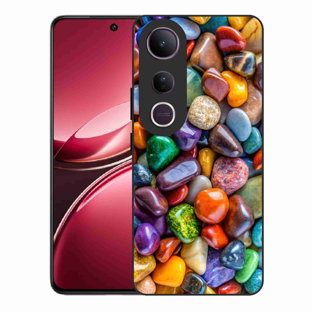 Gelový kryt mmCase na Vivo V50 Lite 4G/5G - barevné kamínky