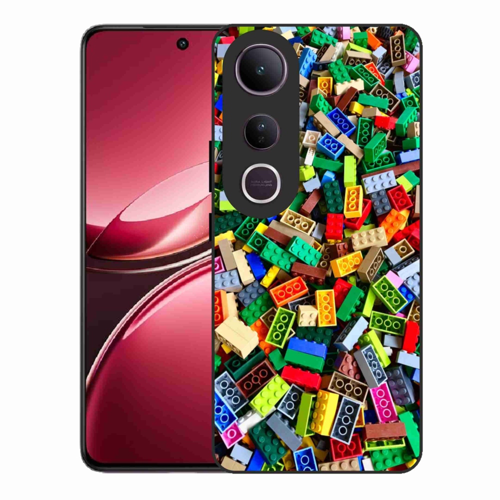 Gelový kryt mmCase na Vivo V50 Lite 4G/5G - barevné stavební kostky