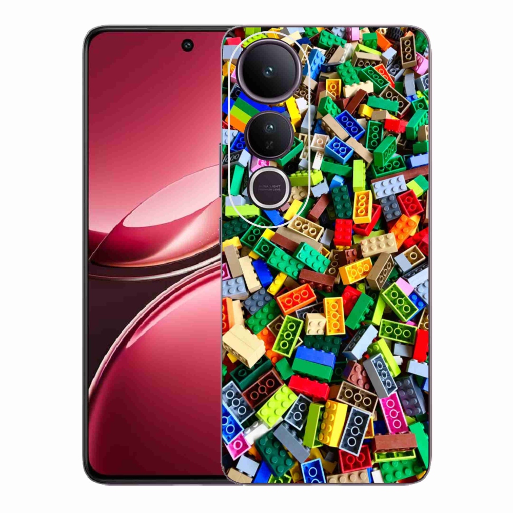 Gelový kryt mmCase na Vivo V50 Lite 4G/5G - barevné stavební kostky