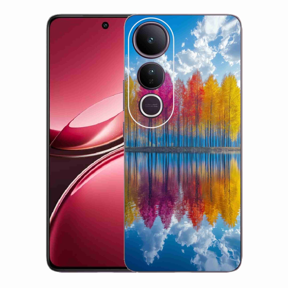 Gelový kryt mmCase na Vivo V50 Lite 4G/5G - barevné stromy