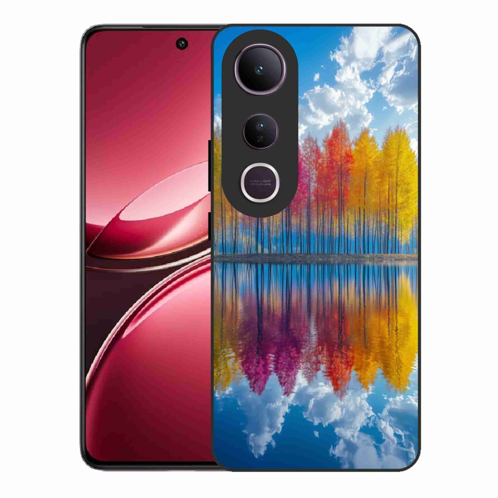 Gelový kryt mmCase na Vivo V50 Lite 4G/5G - barevné stromy