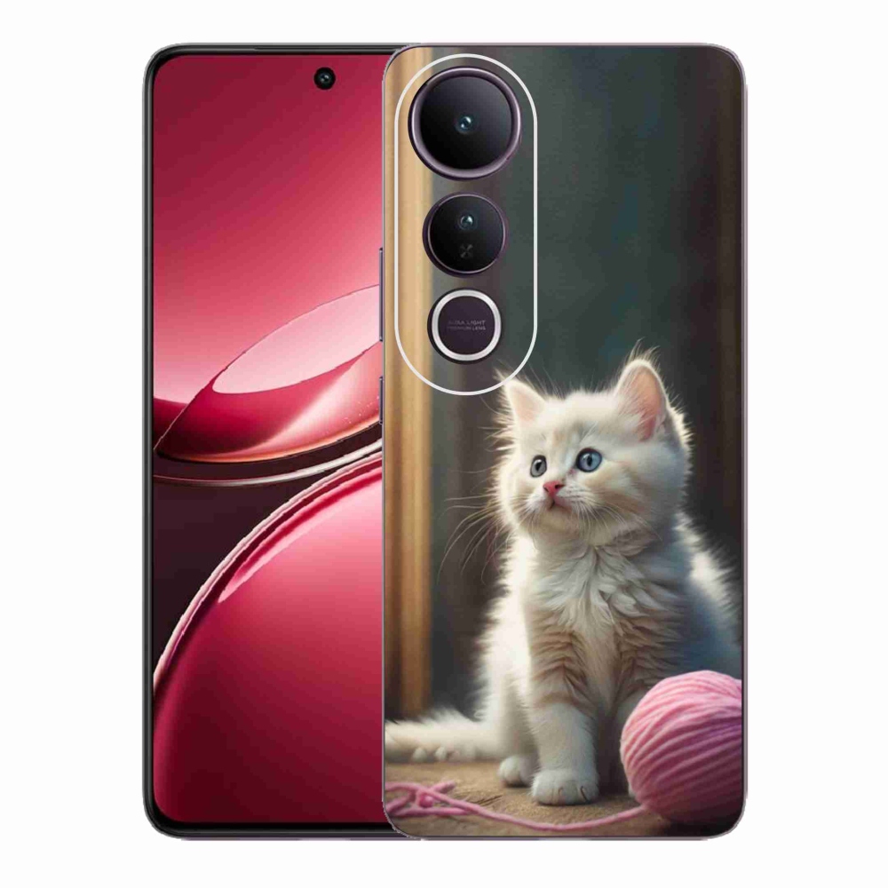 Gelový kryt mmCase na Vivo V50 Lite 4G/5G - bílé kotě 2