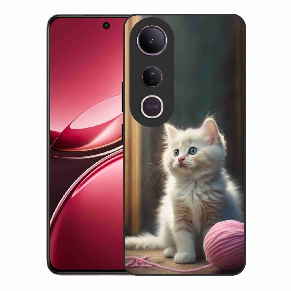 Gelový kryt mmCase na Vivo V50 Lite 4G/5G - bílé kotě 2