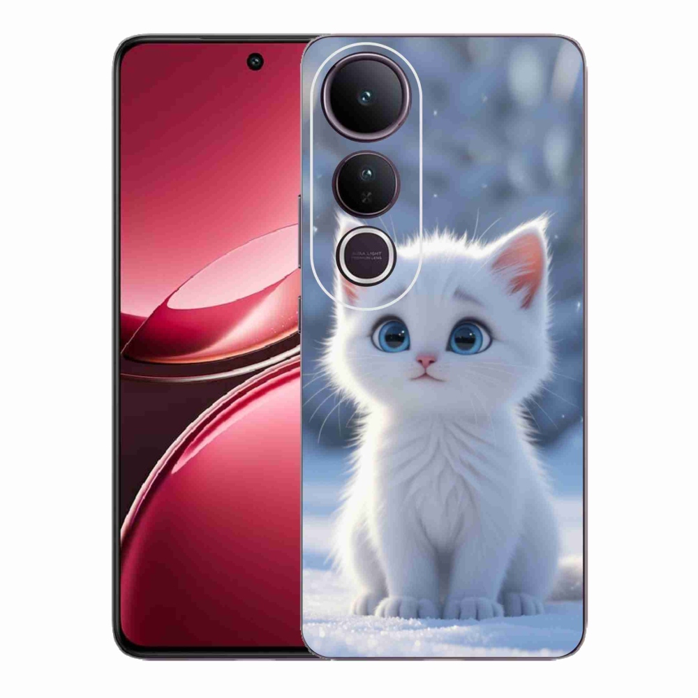 Gelový kryt mmCase na Vivo V50 Lite 4G/5G - bílé kotě 3