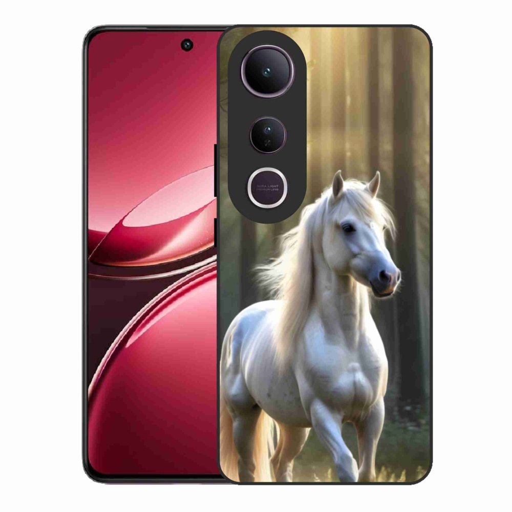 Gelový kryt mmCase na Vivo V50 Lite 4G/5G - bílý kůň 3