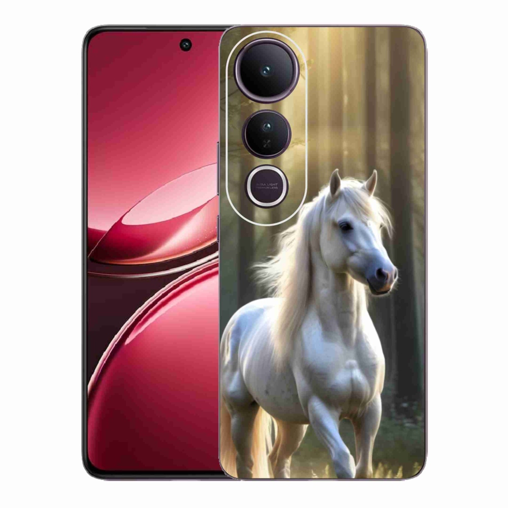 Gelový kryt mmCase na Vivo V50 Lite 4G/5G - bílý kůň 3