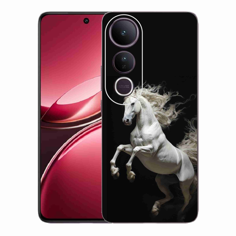 Gelový kryt mmCase na Vivo V50 Lite 4G/5G - bílý kůň 4